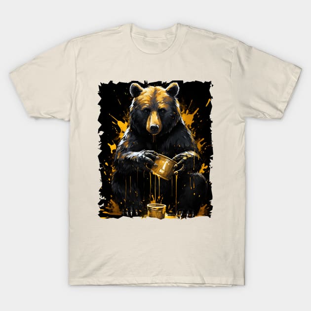 Bear with Honey T-Shirt by ArtisticCorner